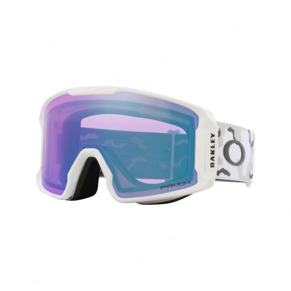 新品 Oakley (オークリー) サングラス OO7070 LINE MINER WHITE CAMO FRAME/PRIZM ICED IRIDIUM L