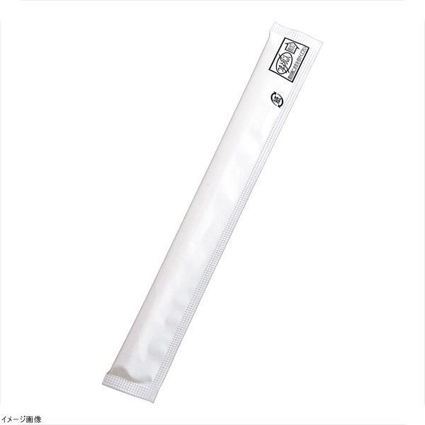 【新品】白揚８寸紙完封箸 無地柄 楊枝入 （１ケース４０００膳入）