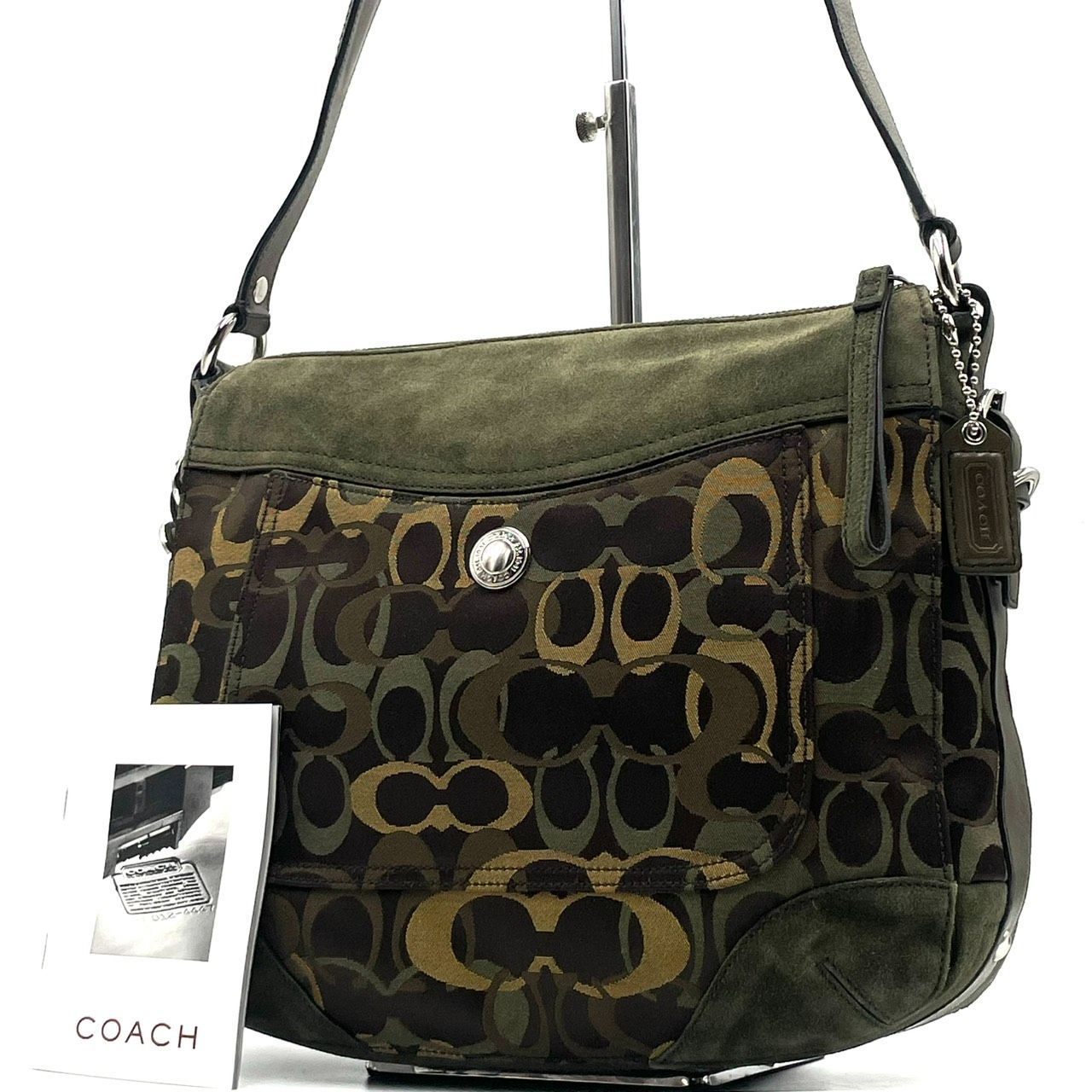 美品○ COACH コーチ ショルダーバッグ ワンショルダーバッグ Y2K ロゴ 