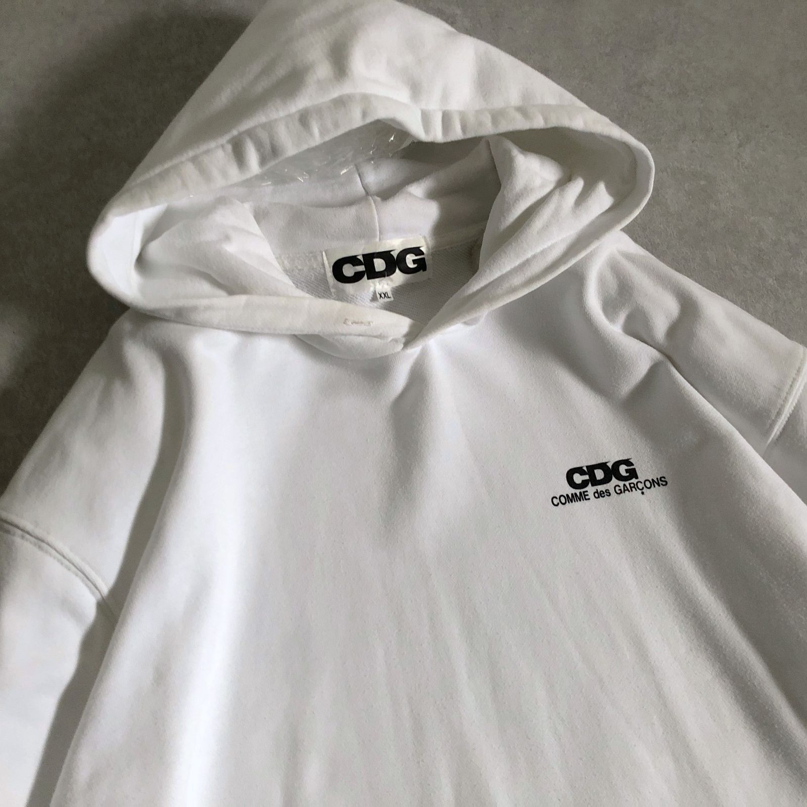 CDG COMME des GARCONS ロゴプリント スウェット パーカー 