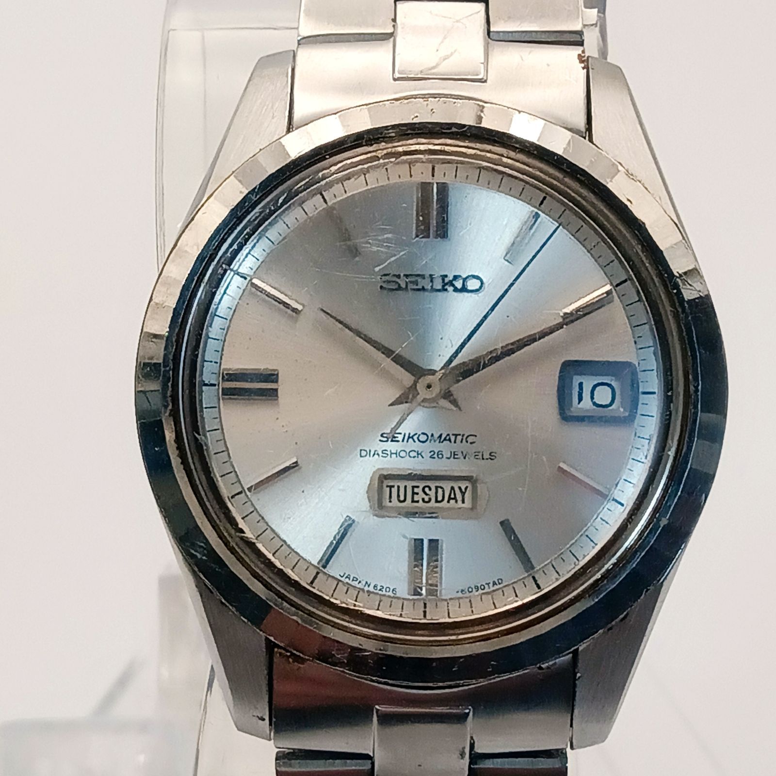 稼働 良品】0328-2 SEIKO MATIC セイコー マチック 6206-8100 メンズ