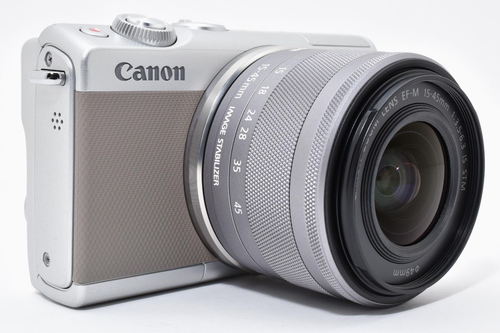 美品 Canon EOS M100 グレー + EF-M15-45mm F3.5-6.3 IS STM 充電器 