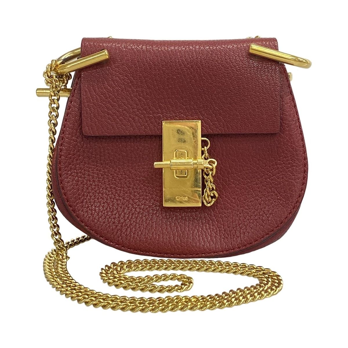 Chloe(クロエ) ショルダーバッグ美品 ドリュー ボルドー Chloe(クロエ) ショルダーバッグ美品 ドリュー ボルドー
