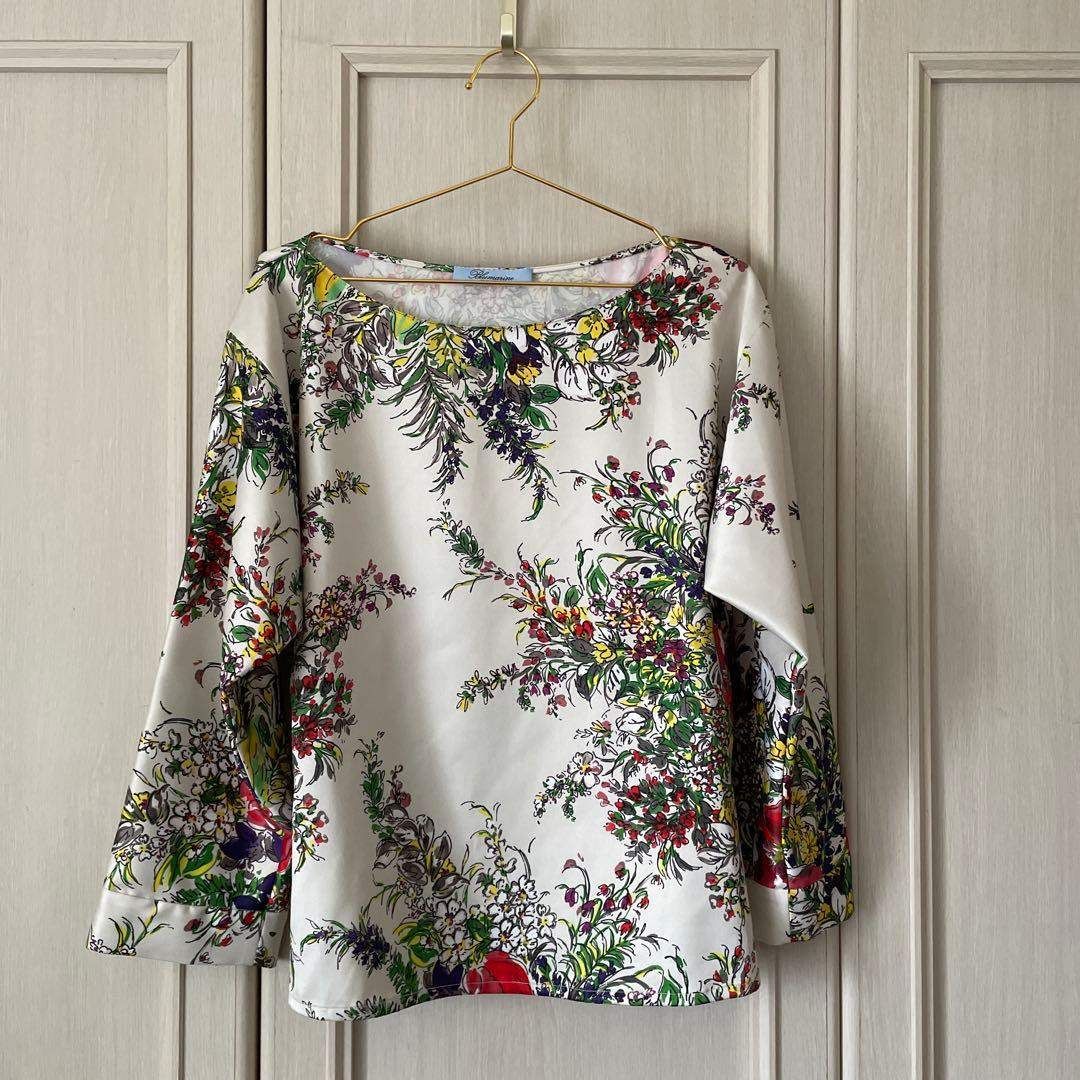ブルマリン Blumarine ブルガール 花柄 総柄 フラワープリント
