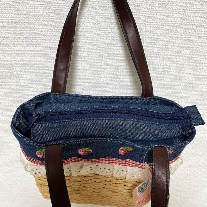 【新品タグ付】マザーガーデン 野いちご かごバッグ 刺繍 ロリータ 新品タグ付】マザーガーデン 野いちご かごバッグ 刺繍 ロリータ 量産