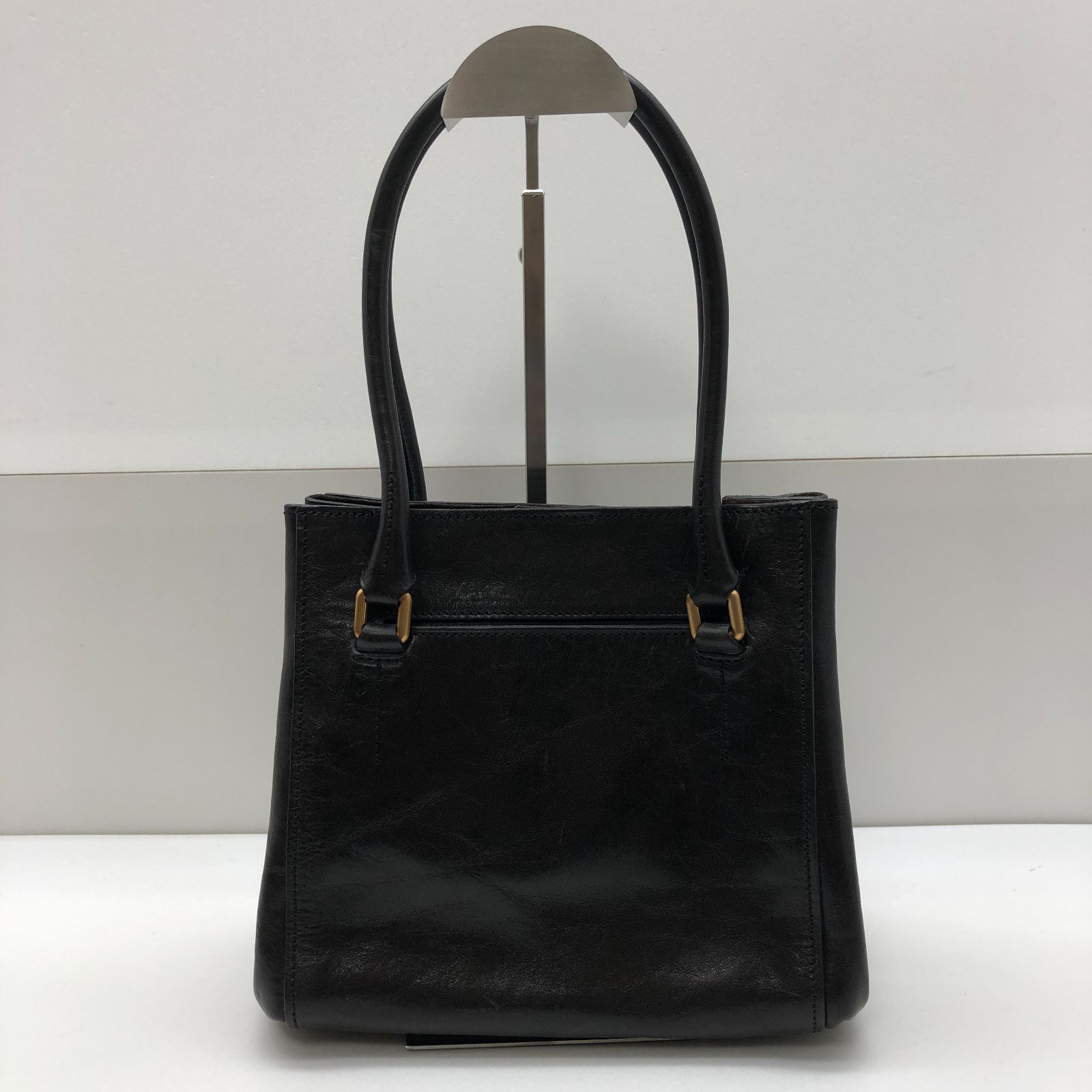 HIROFU ハンドバッグ レザー ダークブラウン ヒロフ SGSF26-0859 