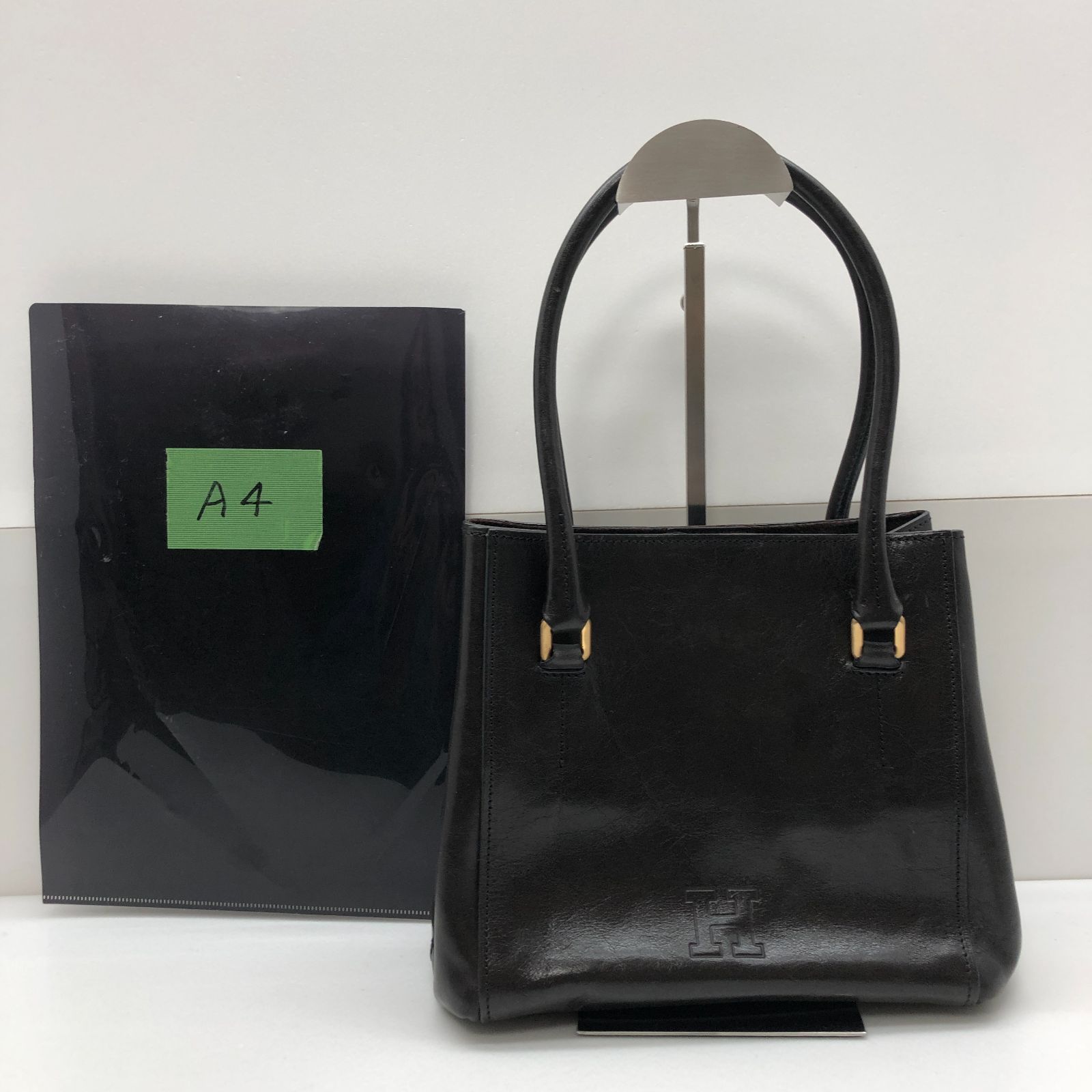 HIROFU ハンドバッグ レザー ダークブラウン ヒロフ SGSF26-0859