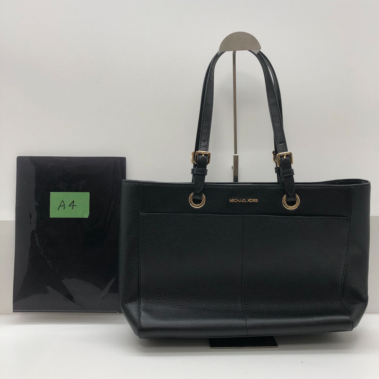 極美品】MICHAEL KORS トートバッグ レザー製 ブラック マイケルコース 