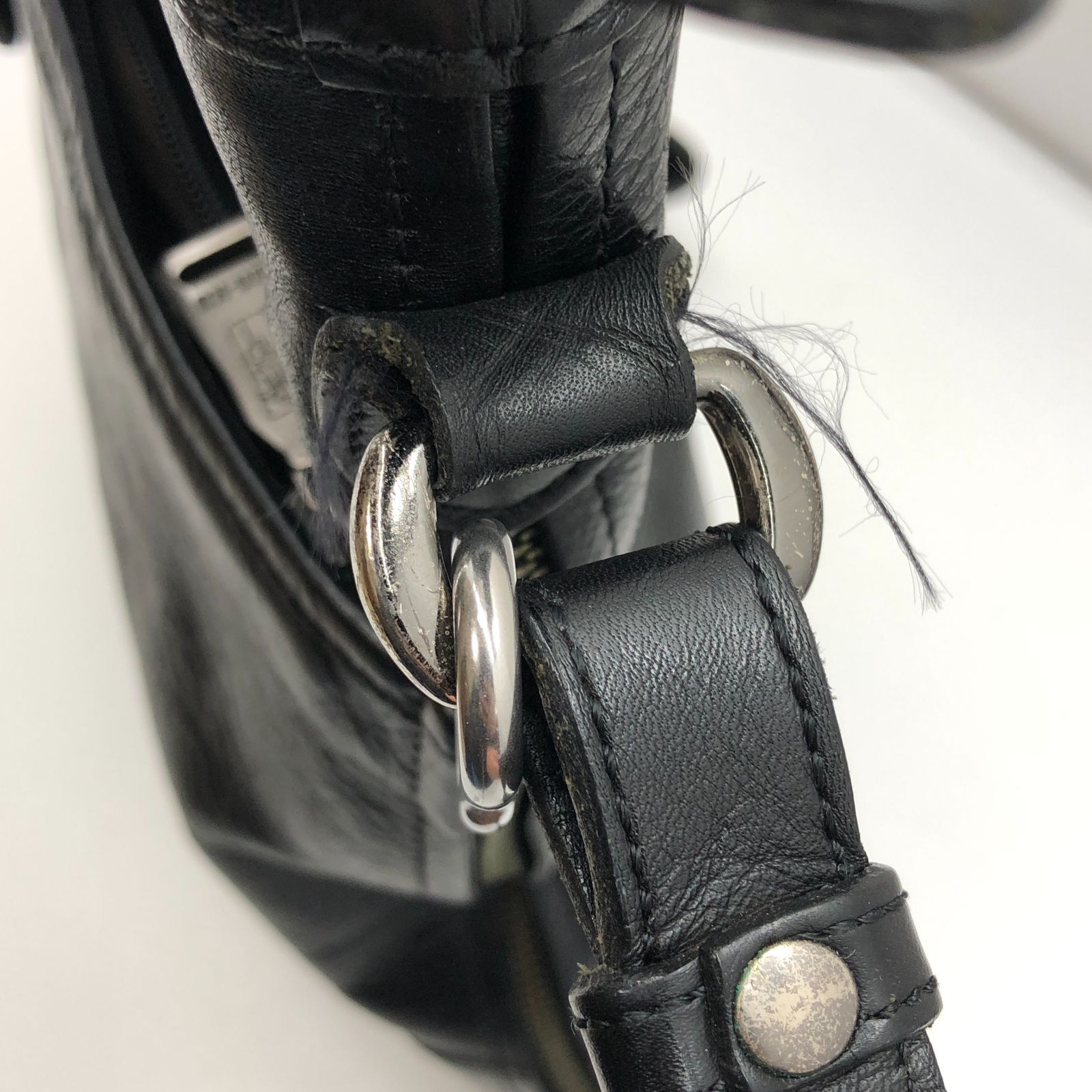 LIN-KU 輪怐 レザーショルダーバッグ 日本製 ブラック リンク SGNH26-0970 LIN-KU 輪怐 レザーショルダーバッグ 日本製 ブラック リンク SGNH26-0970