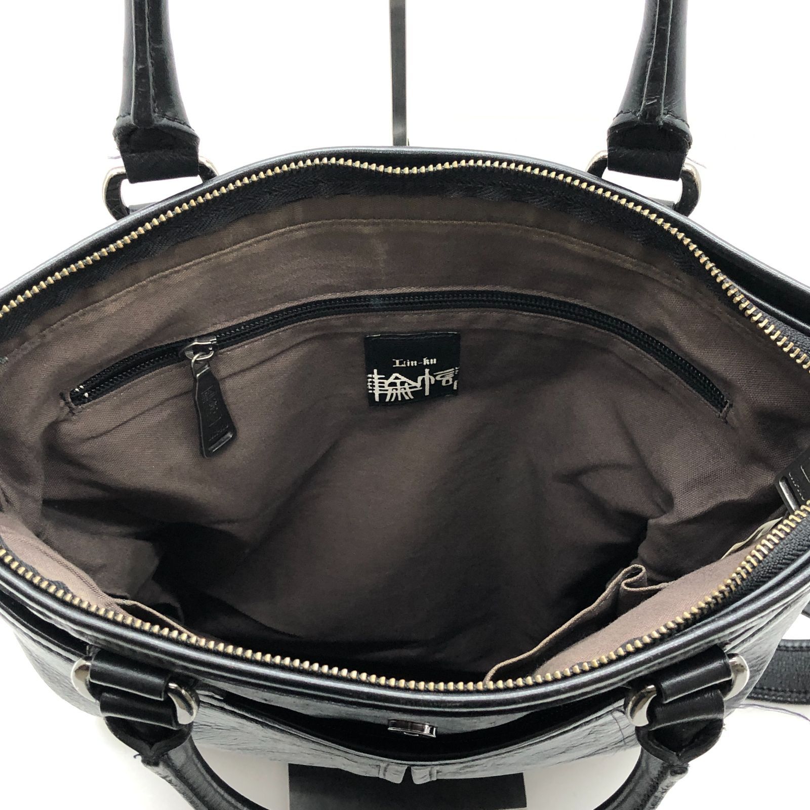 LIN-KU 輪怐 レザーショルダーバッグ 日本製 ブラック リンク SGNH26-0970 LIN-KU 輪怐 レザーショルダーバッグ 日本製 ブラック リンク SGNH26-0970