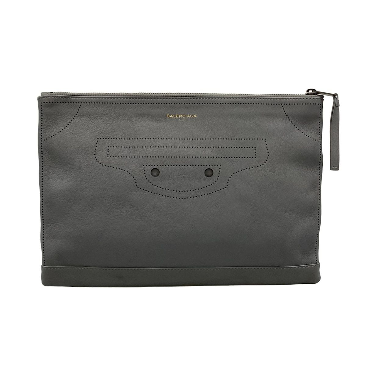 BALENCIAGA(バレンシアガ) クラッチバッグ - 459511 ダークグレー 