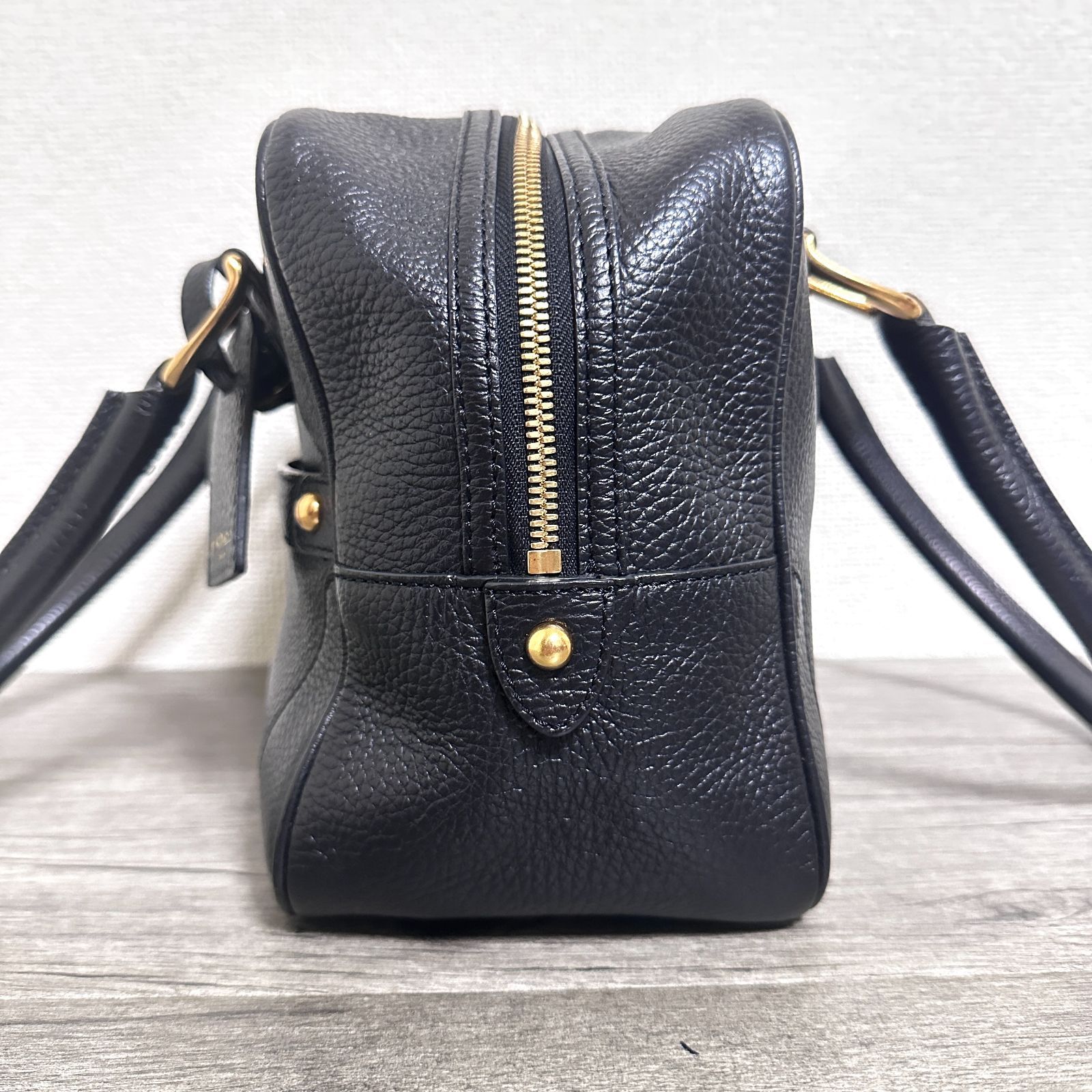 美品 J&M DAVIDSON MINI MIA ミニミア シボ革 グレインレザー 付属品 