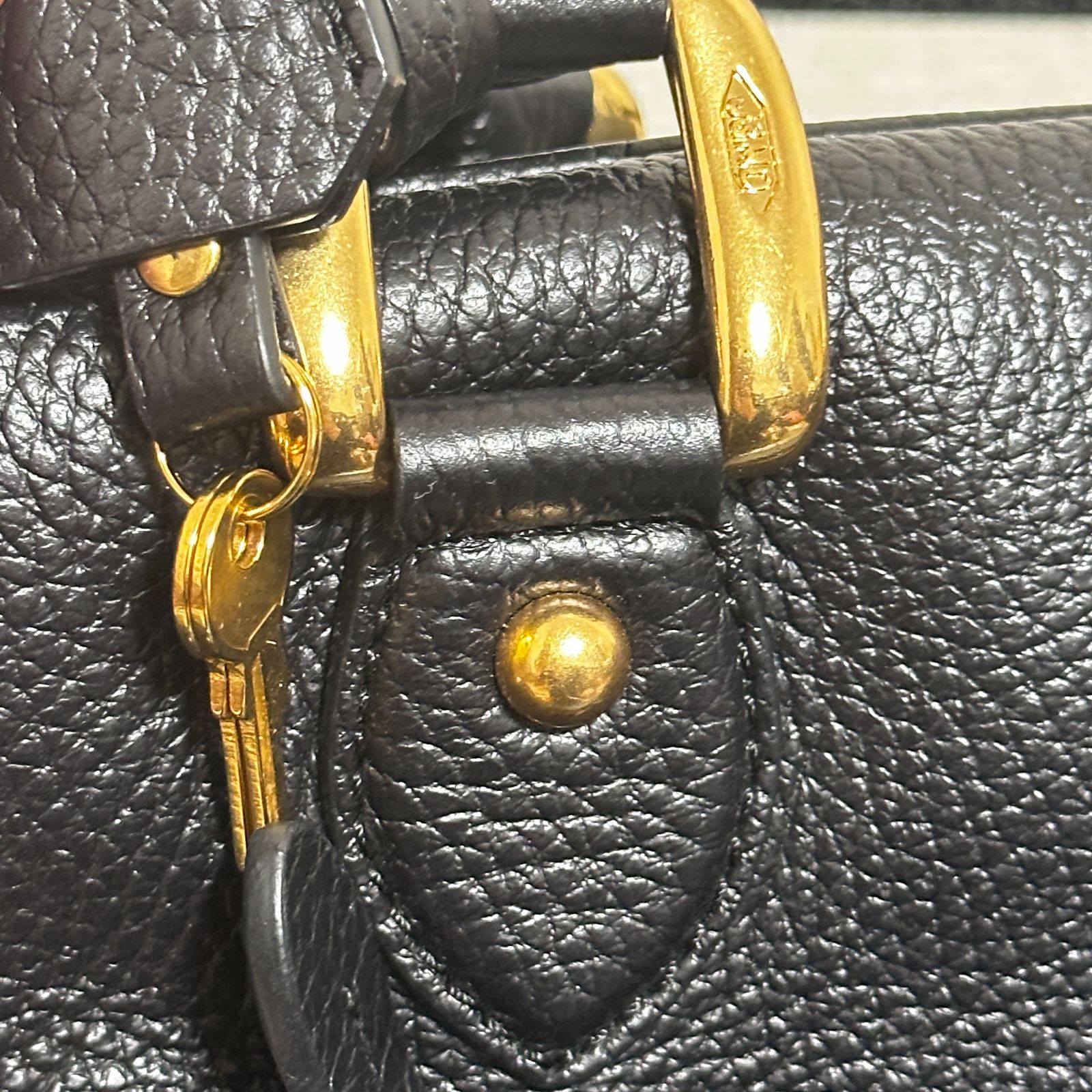 美品 J&M DAVIDSON MINI MIA ミニミア シボ革 グレインレザー 付属品 