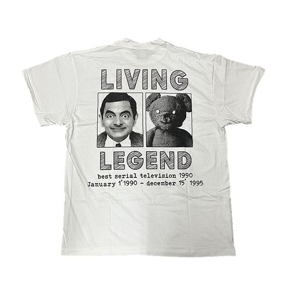 Mr. Bean / ミスタービーン Tシャツ LIVING LEGEND テディベア XL 白 