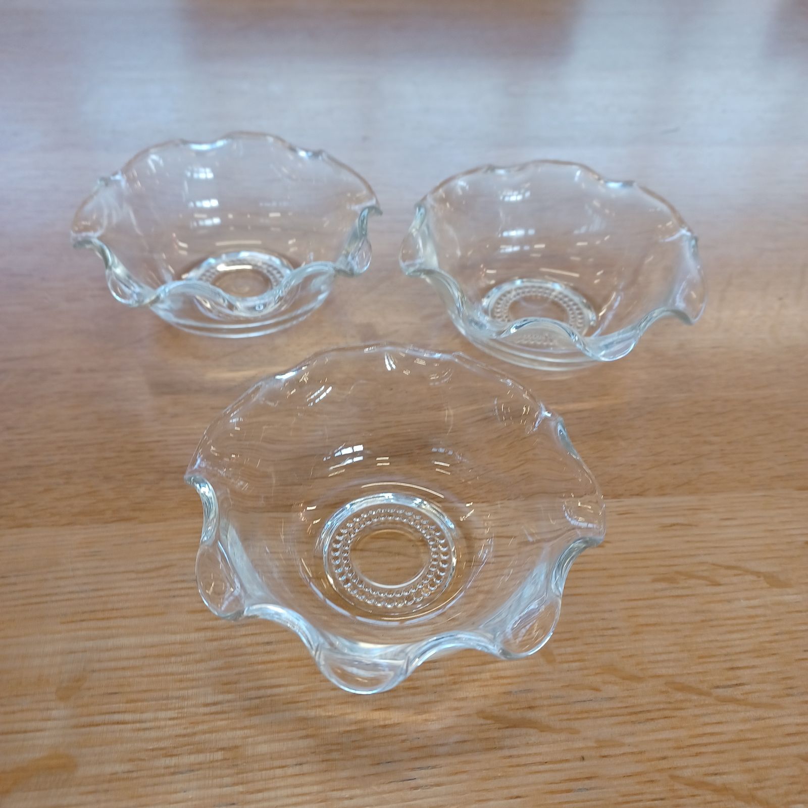 昭和レトロ ガラス食器 豆皿 フリル - メルカリ