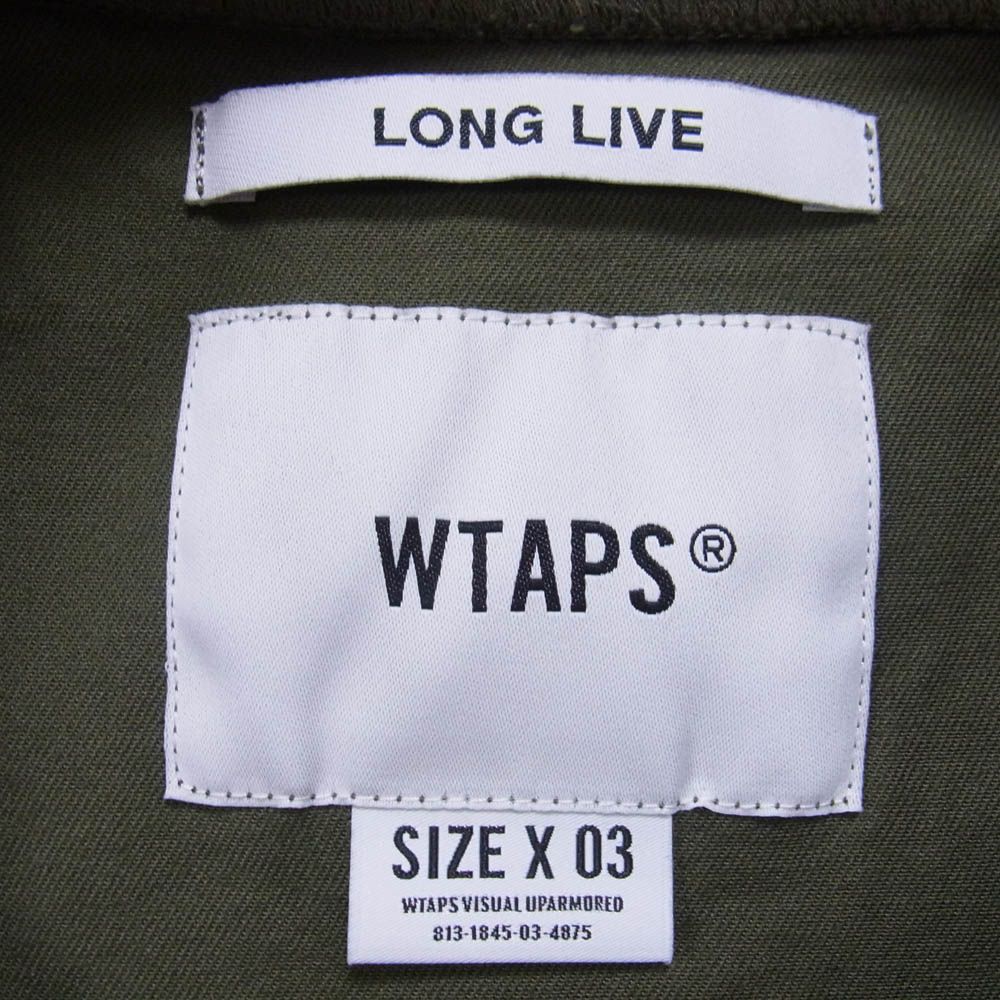 WTAPS ダブルタップス 21AW 212BRDT-SHM05 COTTON TWILL SMOCK LS