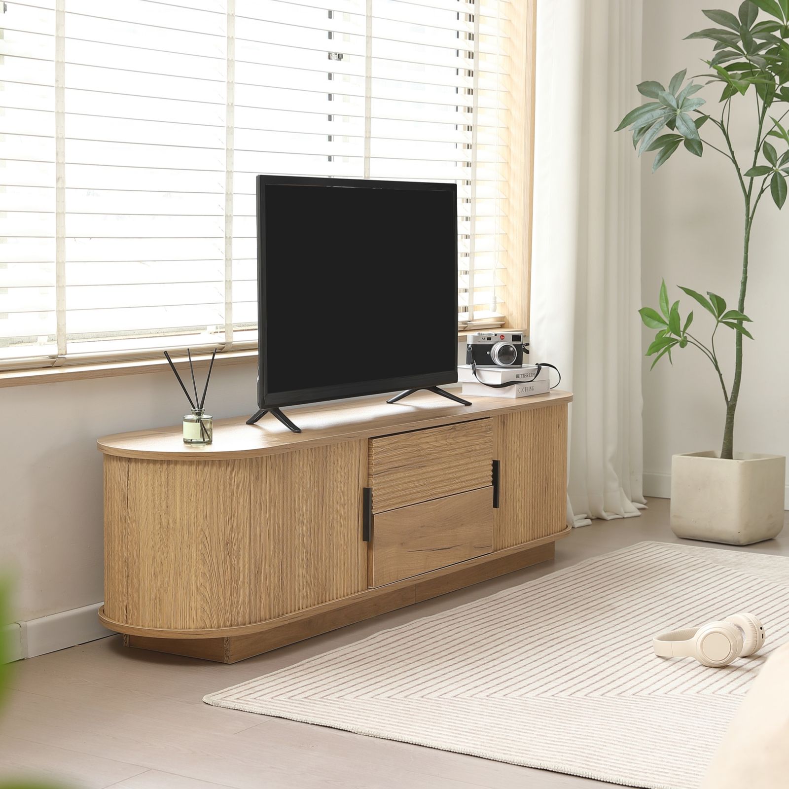幅150cm/ナチュラルテレビ台 ローボード 収納 木製 テレビボード 