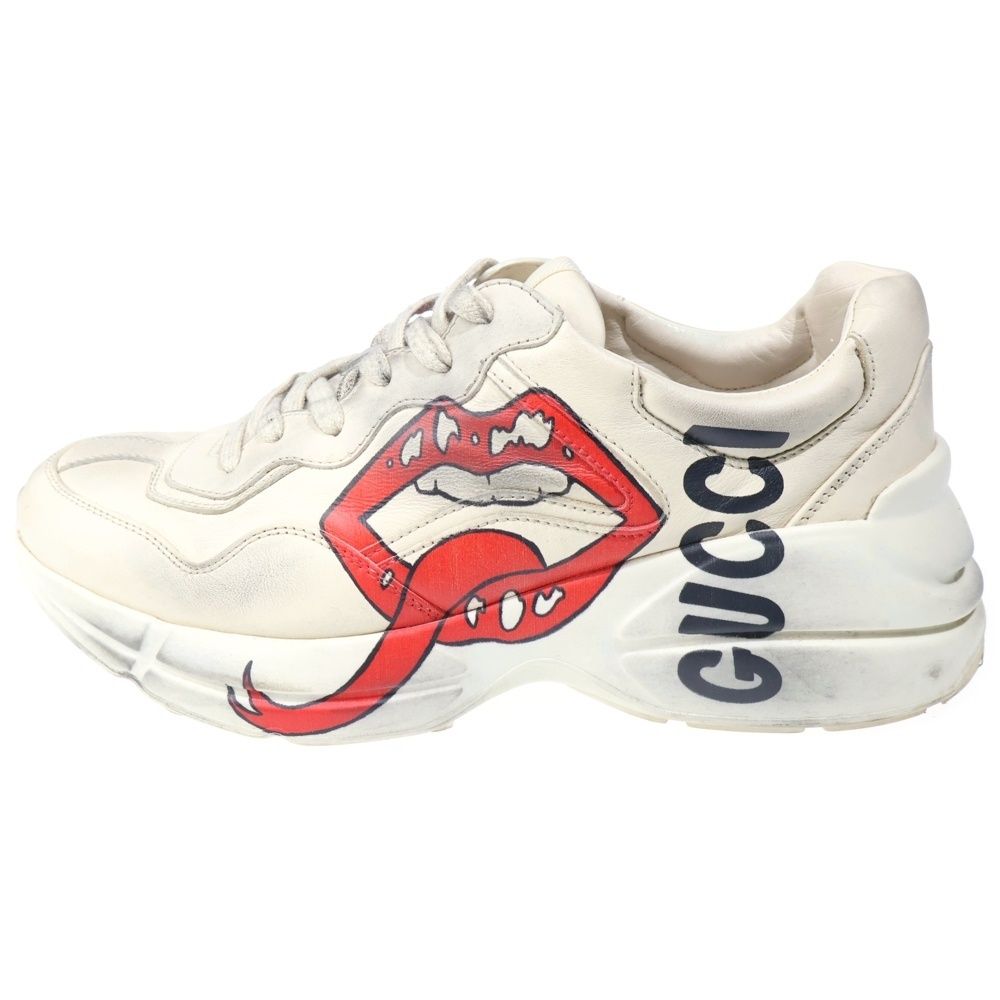 GUCCI (グッチ) ライトン リッププリント ローカットスニーカー 