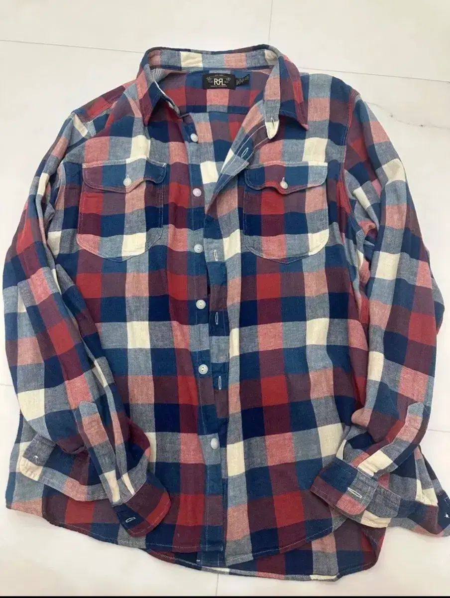 XXL RRL(ダブルアールエル) リネン ワークシャツ 【大得価，定番】