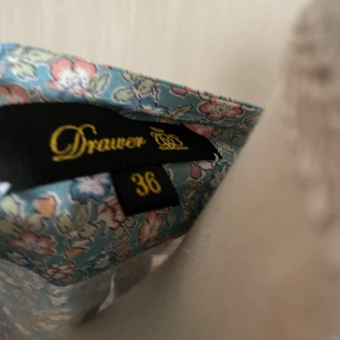 E Drawer ドゥロワー 36 S 花柄 総柄 ブラウス シャツ トップス E Drawer ドゥロワー 36 S 花柄 総柄 ブラウス シャツ トップス