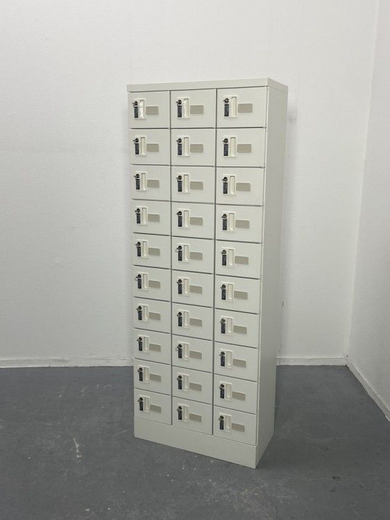 【中古品】 貴重品ロッカー ホワイト