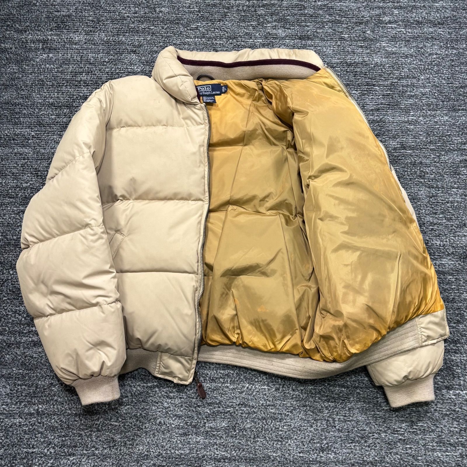 Polo Ralph Lauren ダウンジャケット ベージュ L ポロラルフローレン 