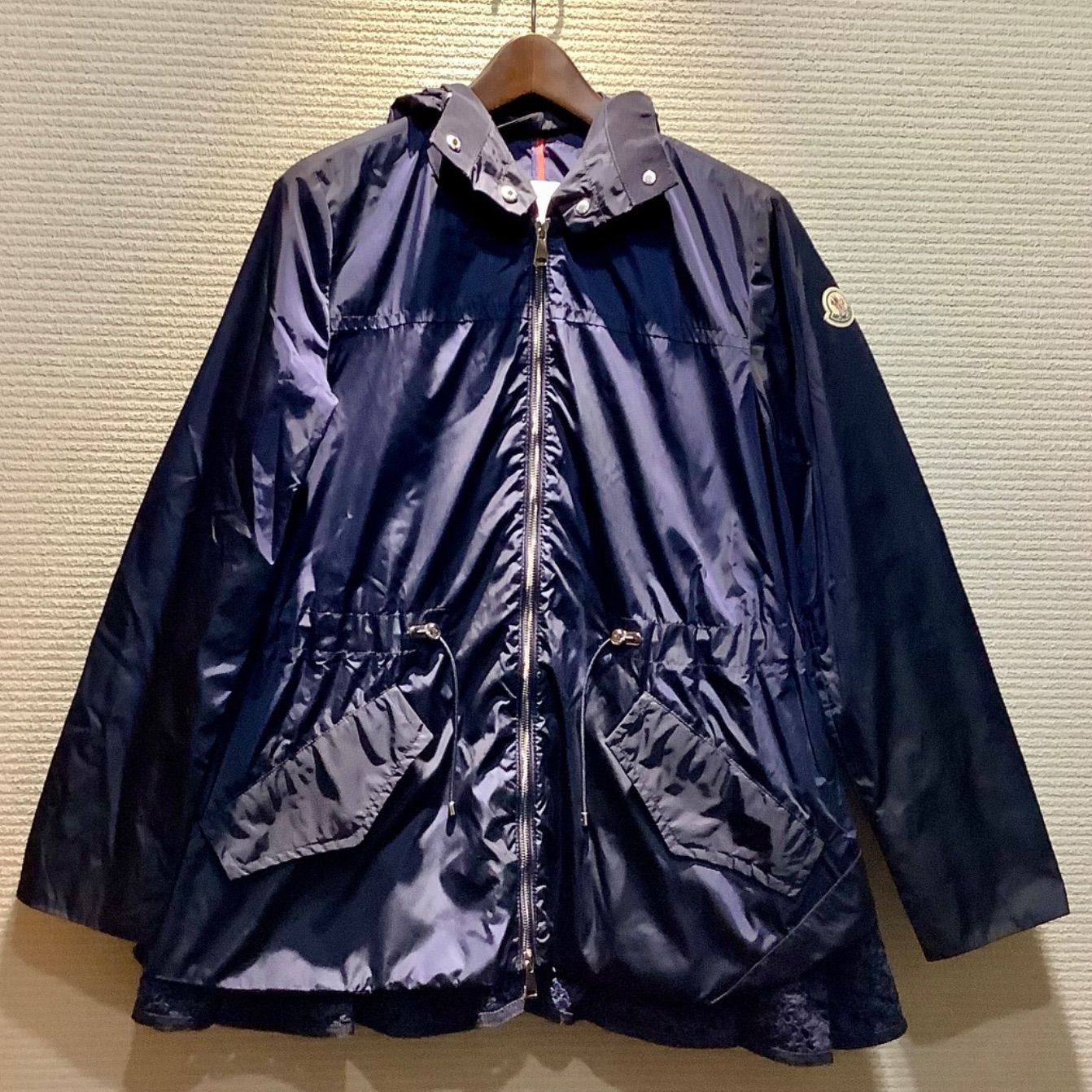 モンクレール MONCLER LOTUS ロータス レース フリル ナイロンコート
