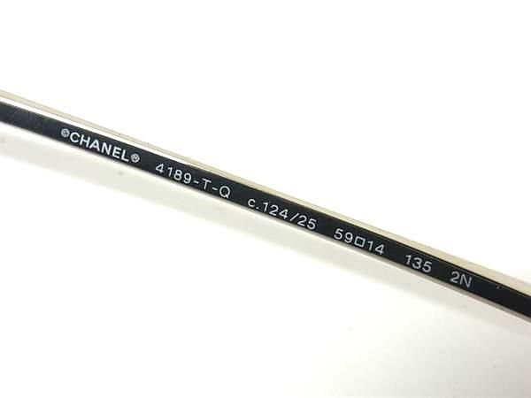 CHANEL シャネル サングラス ココマーク 4189 シルバー クリアブラウン メタル メンズ ミラーレンズ ティアドロップ 美品【本物保証】 CHANEL - CHANEL シャネル サングラス ココマーク 4189 シルバー