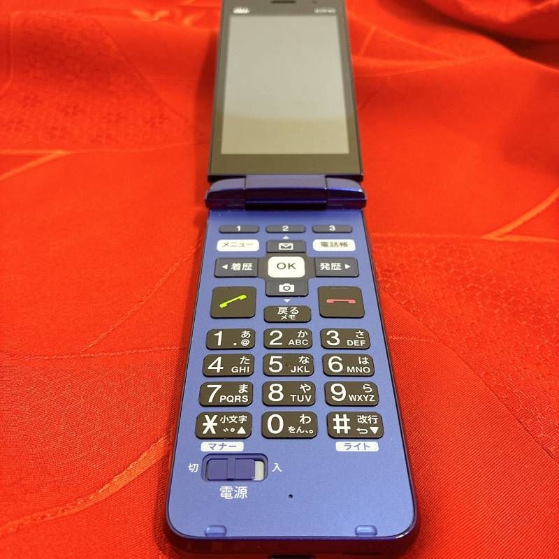 京セラ かんたんケータイ KYF43 ブルー SIMフリー 中古 - メルカリ