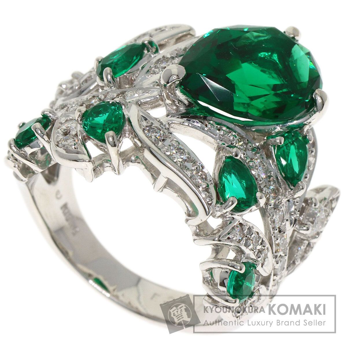 SELECT JEWELRY セレクトジュエリー 合成エメラルド ダイヤモンド 