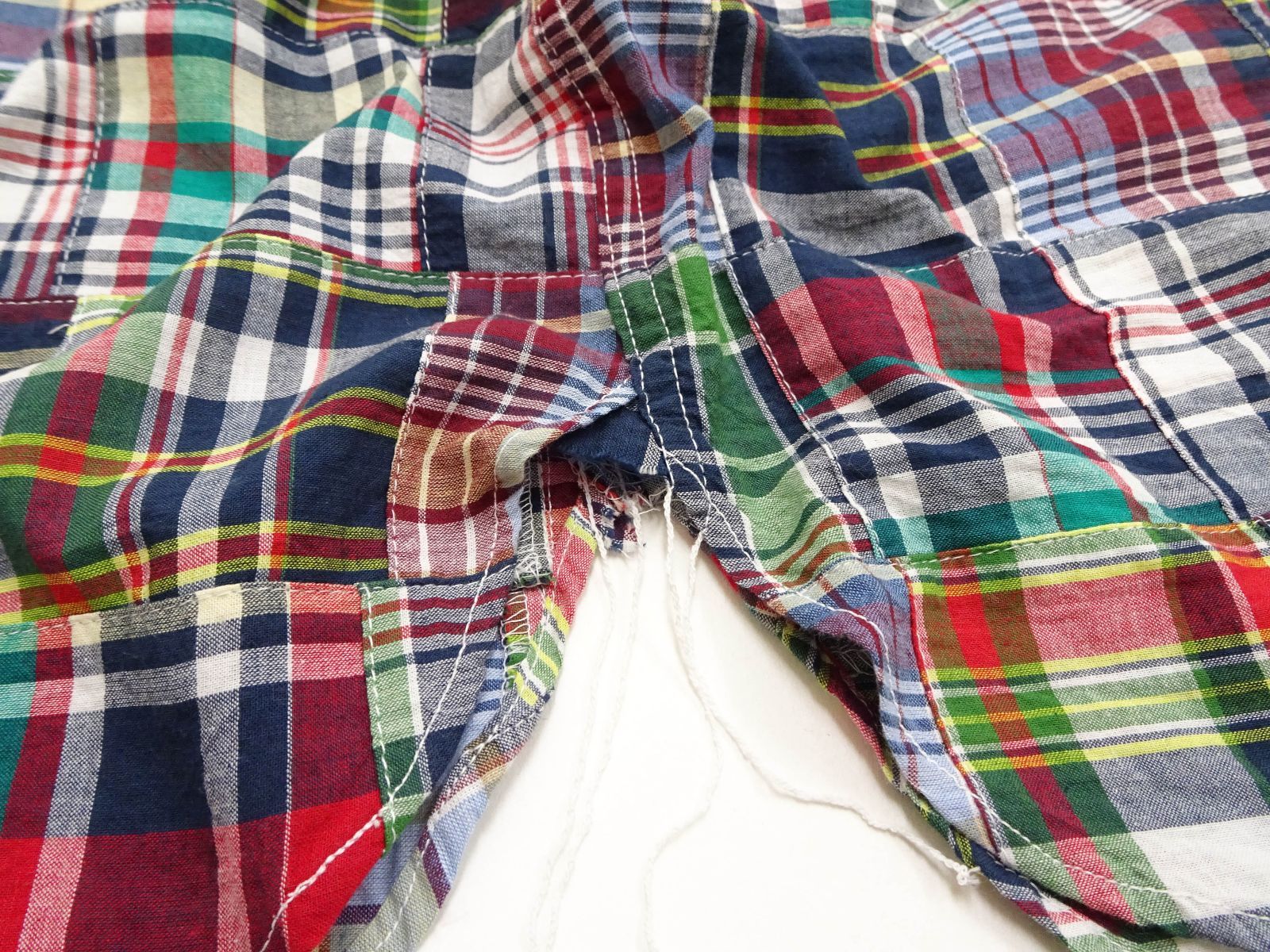 shop】シュガーケーン SC29736 長袖シャツ マドラスチェックシャツ 