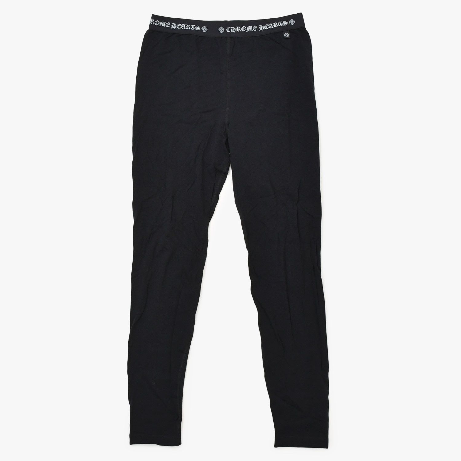 新品未使用 CHROME HEARTS クロムハーツ LEGGINGS ロゴ 刺繍 レギンス 