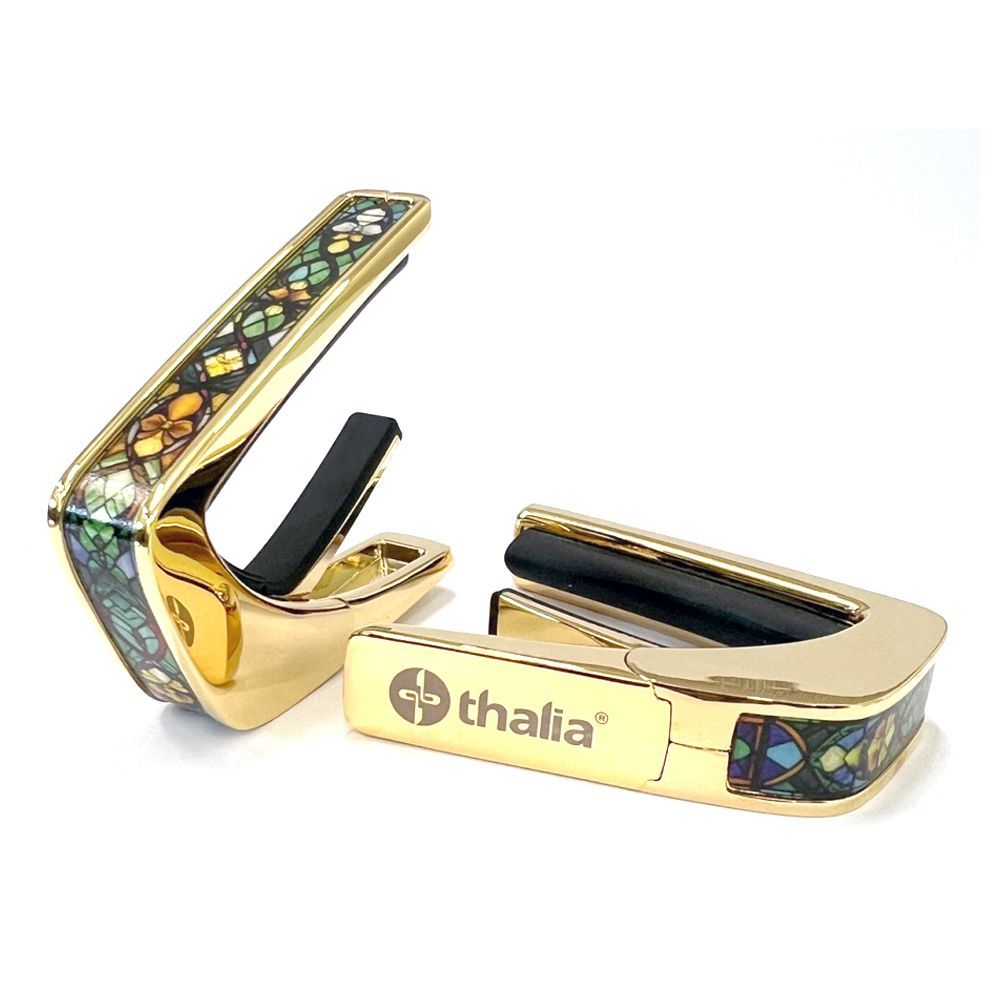 Thalia Capos ギターカポ ゴールド仕上げ TH-CG201-38 Cathedral Glass 限定モデル【並行輸入】