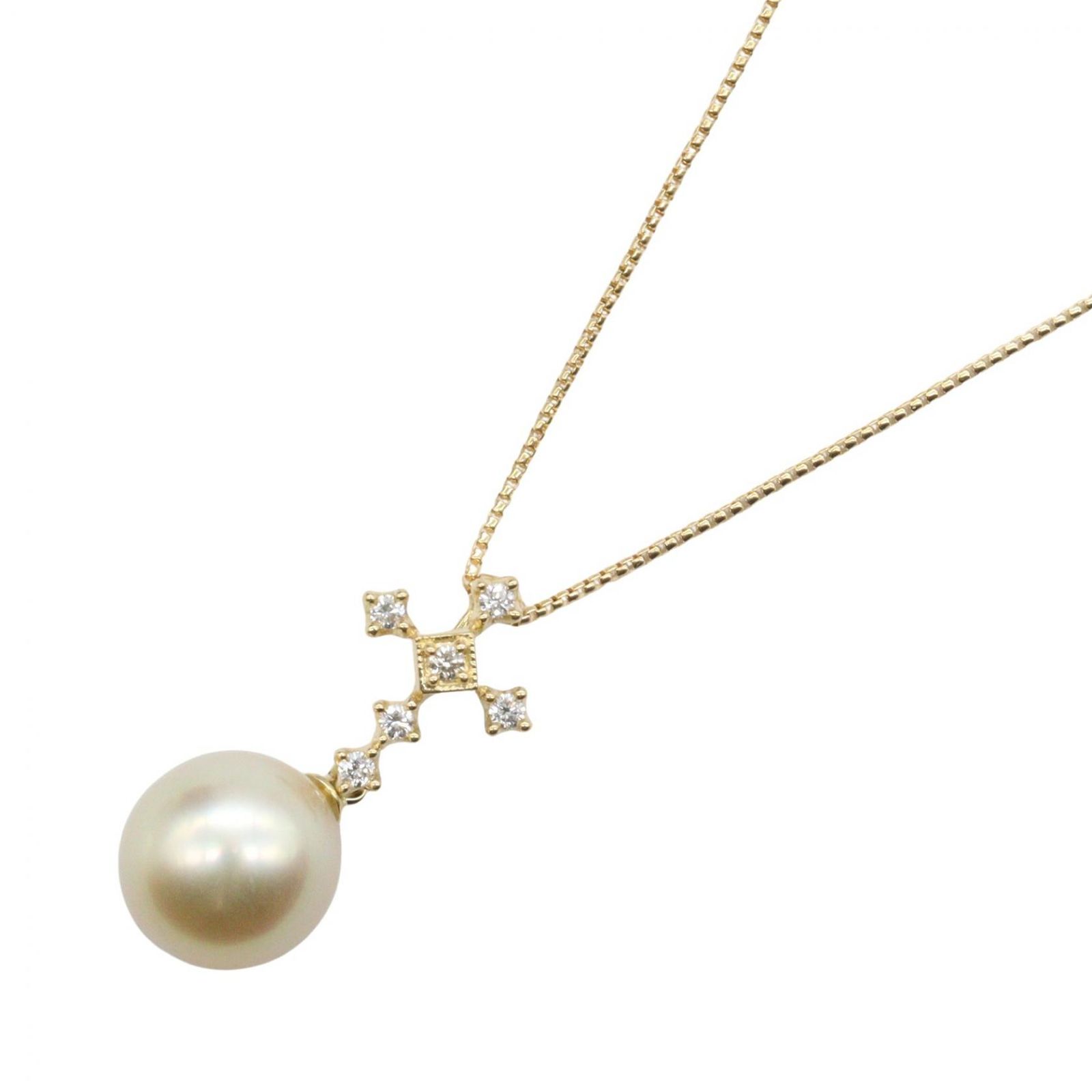 タサキ TASAKI ネックレス 白蝶パール ダイヤ ネックレス 首回42 タサキ TASAKI ネックレス 白蝶パール ダイヤ ネックレス 首回42