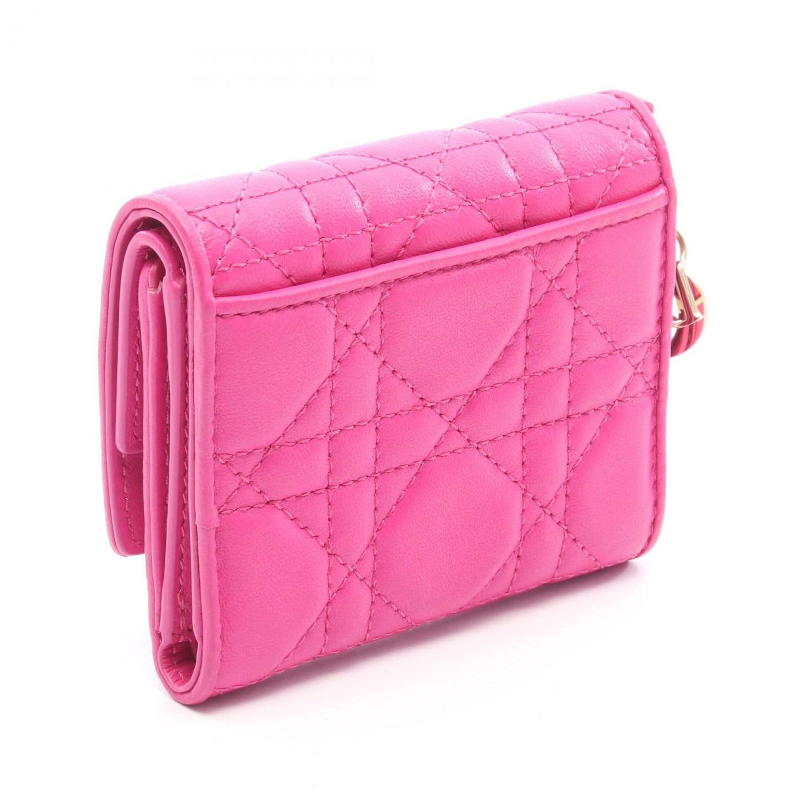 ディオール Dior 三つ折り財布 LADY DIOR ロータスウォレット 