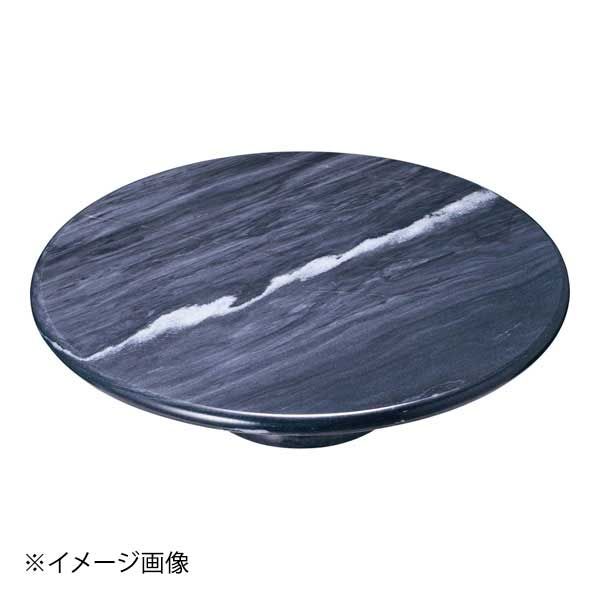 【新品】大理石製 レイジースーザン回転台 トールタイプブラック12インチ