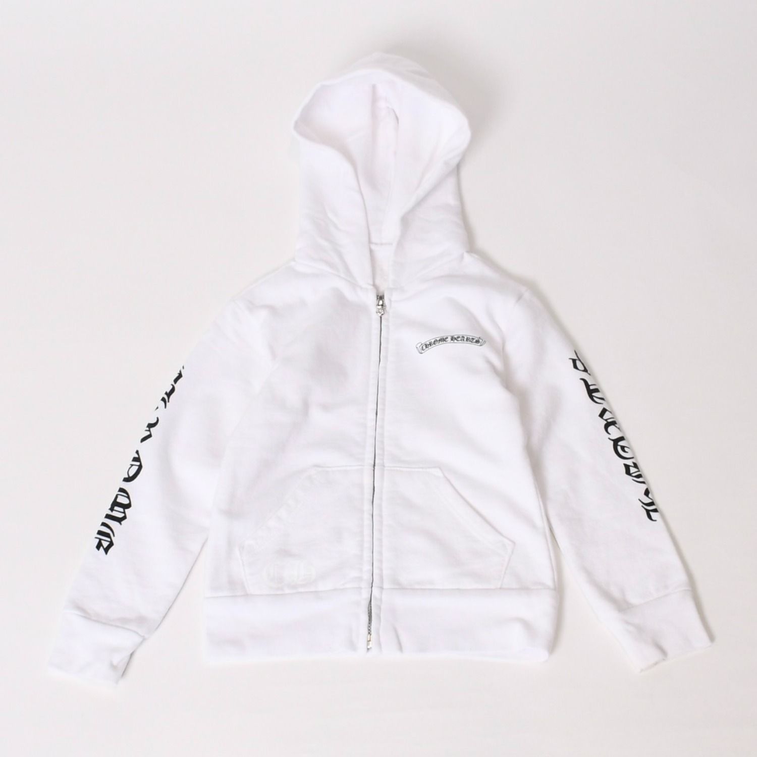 CHROME HEARTS ジップアップパーカー ホワイト 【公式通販】