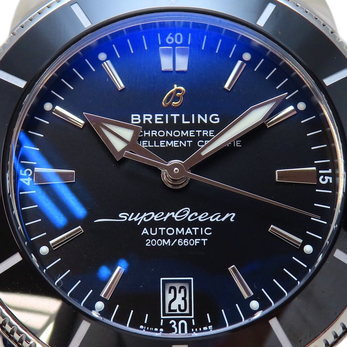  保証書付 ブライトリング スーパーオーシャン AB2010 SS ブラック 自動巻き メンズ 40802171277 アラモード パンツ 自動巻き時計 腕時計(アナログ)