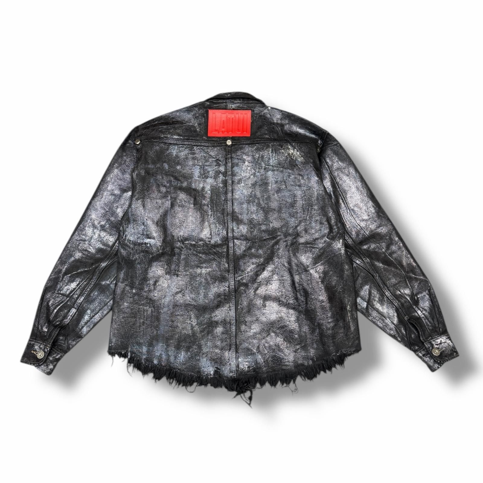 参考上代47300円 LATUI ATELIER 25AW VINTAGE TRAUMA SHIRT 