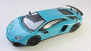 【中古】「未使用品」ブンカオリジナル 1/64スケールミニカーシリーズ ランボルギーニ アヴェンタドール SV ブルー 完成品