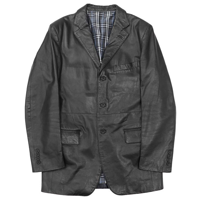 SALE【美品】BURBERRY BLACK LABEL バーバリーブラックレーベル レザー 
