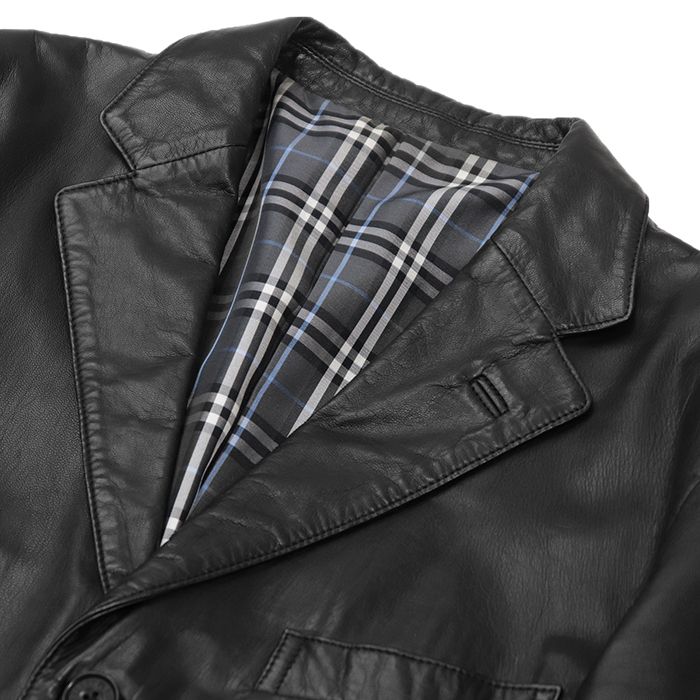 SALE【美品】BURBERRY BLACK LABEL バーバリーブラックレーベル レザー 