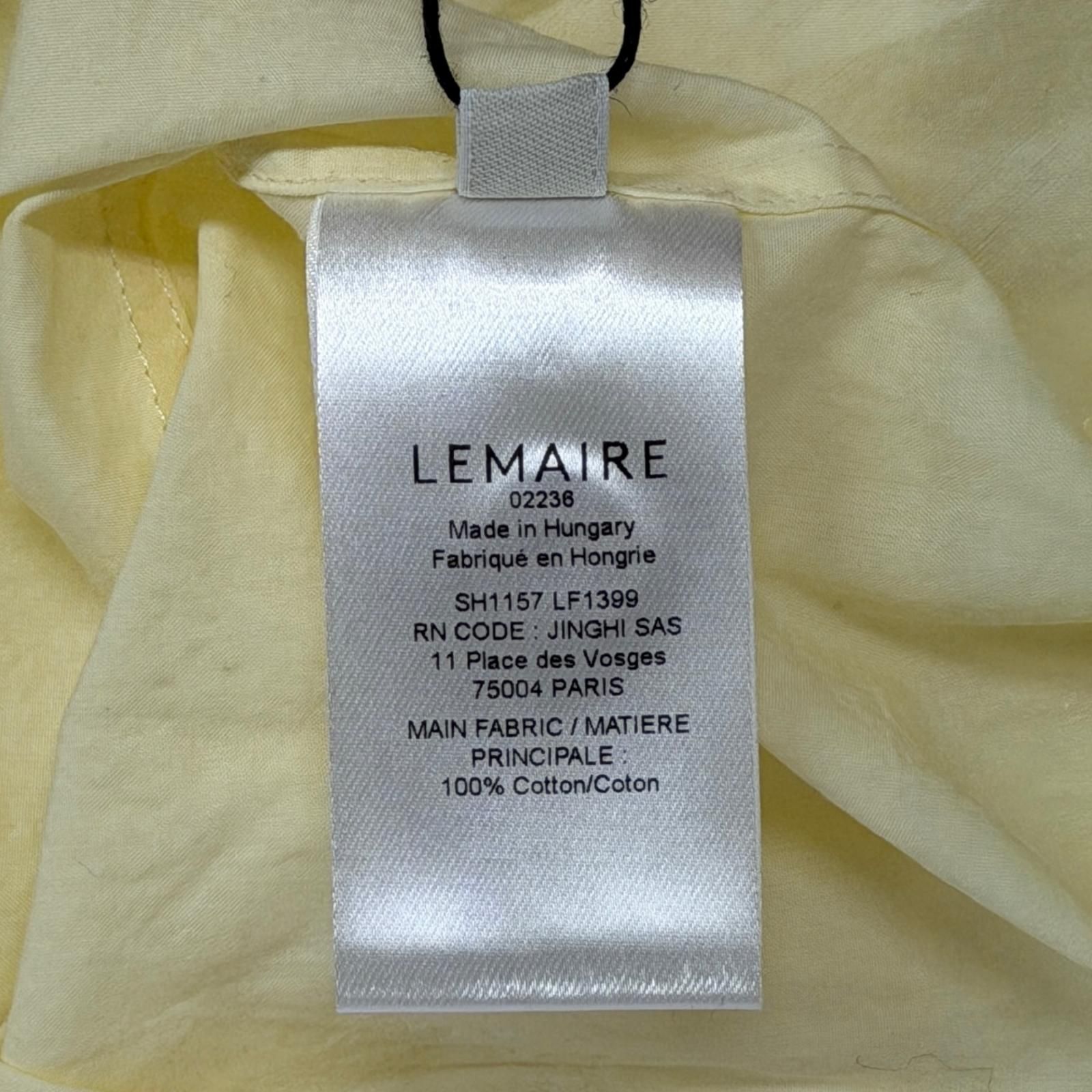 未使用 LEMAIRE DOUBLE POCKET SHIRT ダブルポケットシャツ 長袖シャツ 