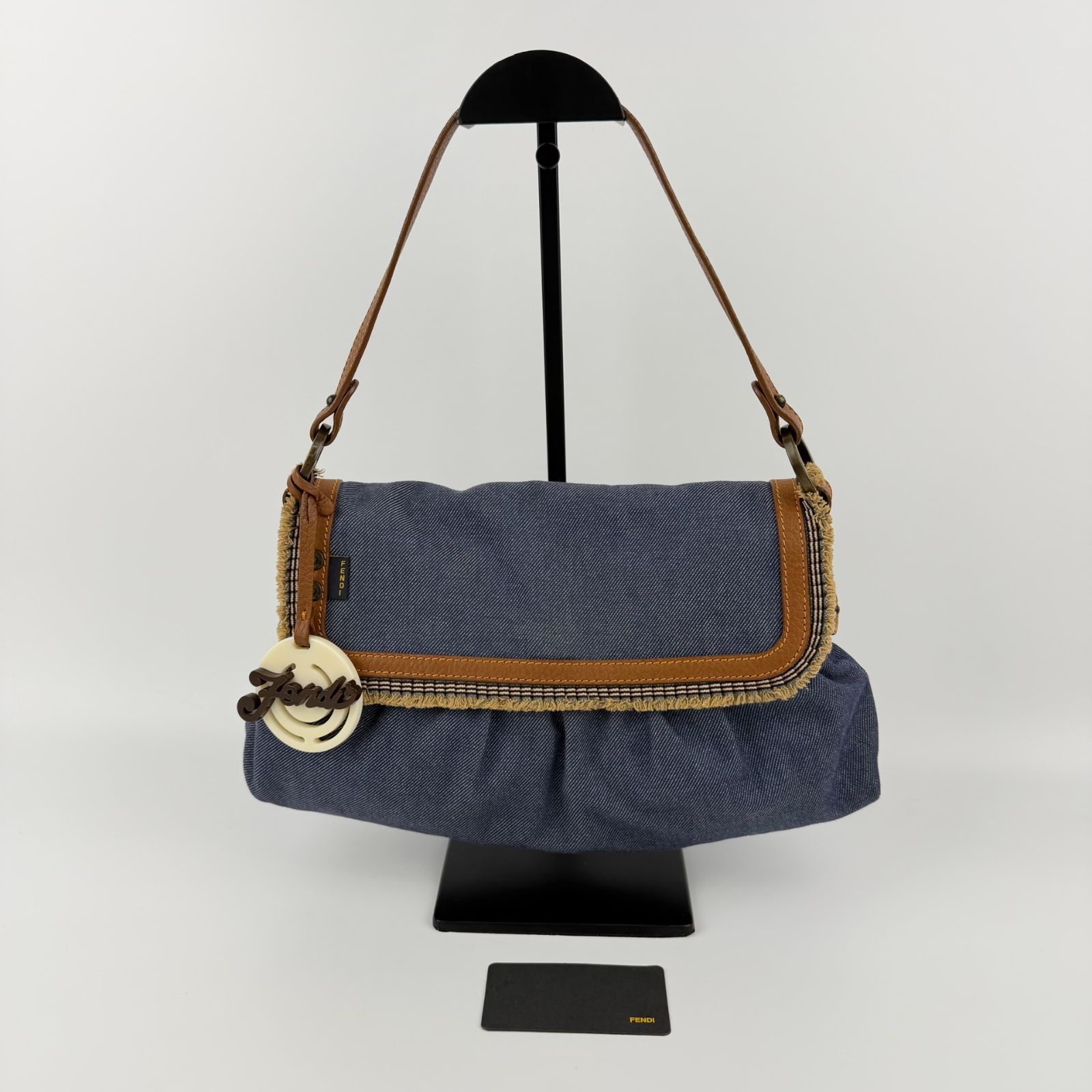 中古】FENDI フェンディ ハンドバッグ ショルダーバッグ ブルー 中古】FENDI フェンディ ハンドバッグ ショルダーバッグ ブルー