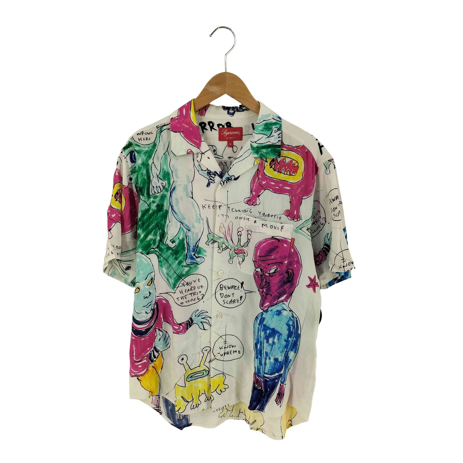 シュプリーム Supreme Daniel Johnston Rayon S/S Shirt メンズ S 