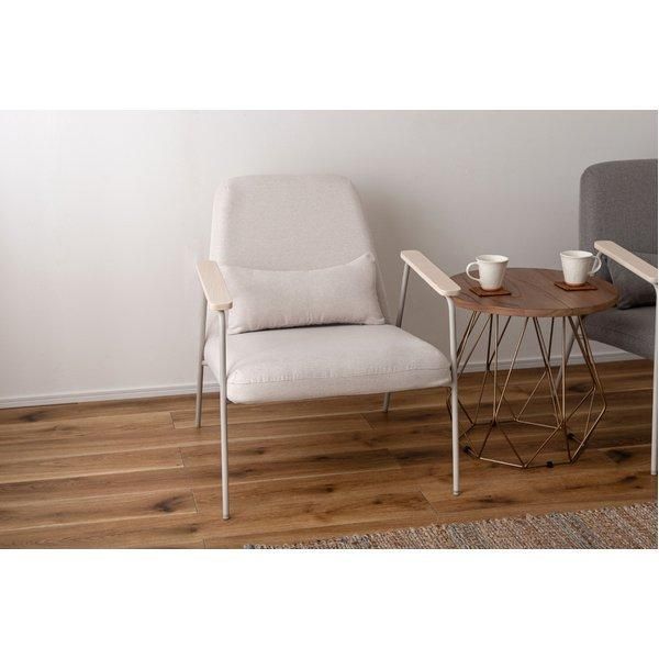  ラウンジチェア アイボリー 約W66.5×D80×H81×SH43cm 組立式 2.5人掛けソファ 2人掛け 3人掛けソファ ソファ ソファベッド