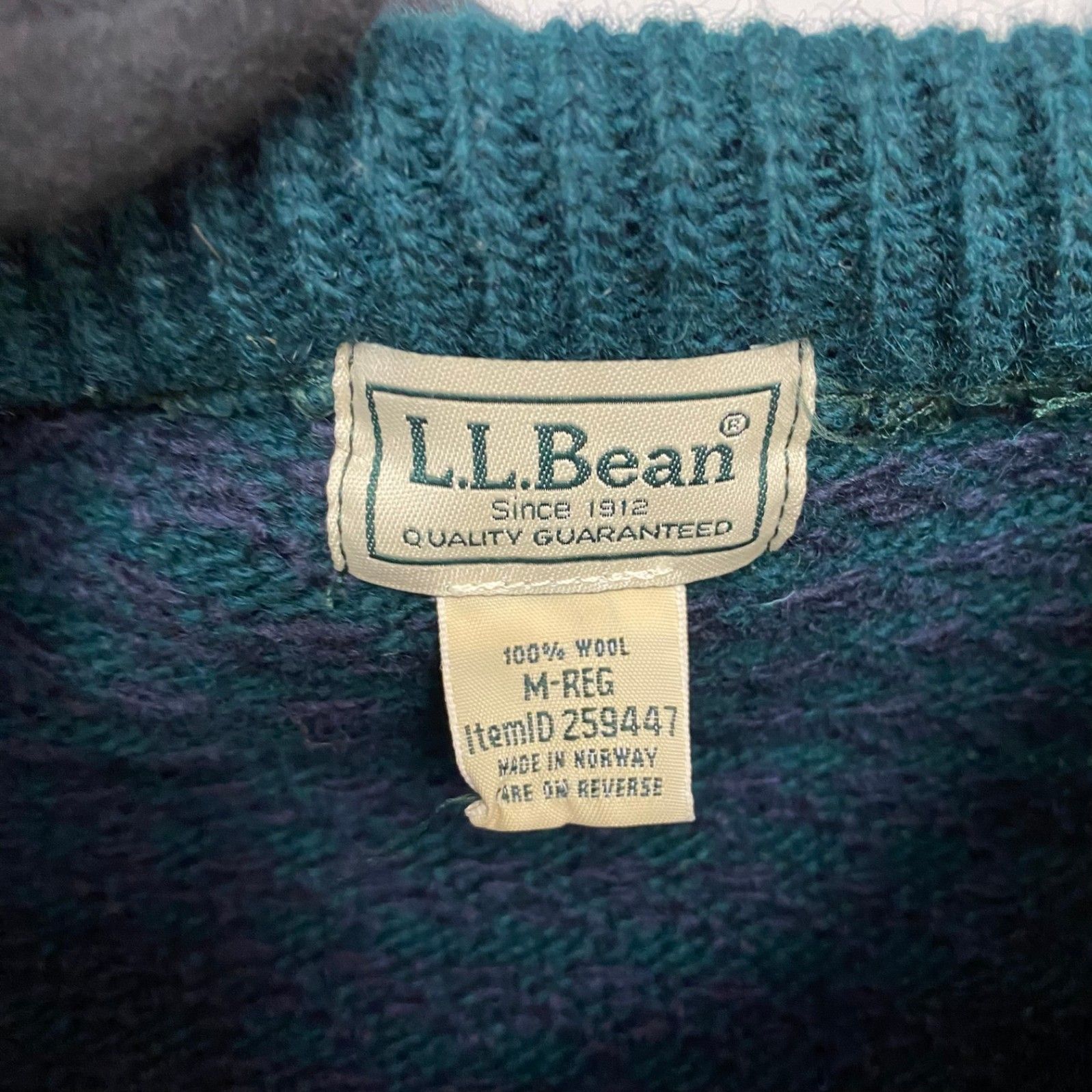 エルエルビーン L.L.Bean バーズアイニット ノルウェー製 259447 