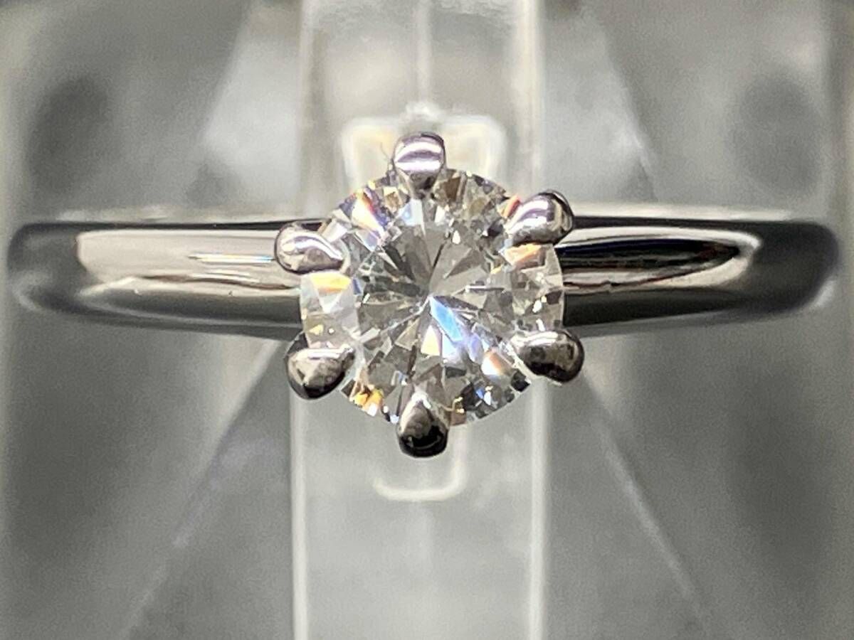 0.50ct 天然ダイヤモンド Pt900 プラチナ 指輪 PT900 天然 