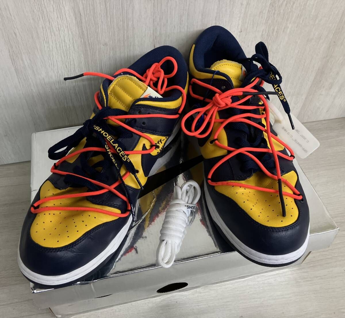 NIKE × OFF-WHITE ナイキ オフホワイト DUNK LOW LTHR ダンク ロー 
