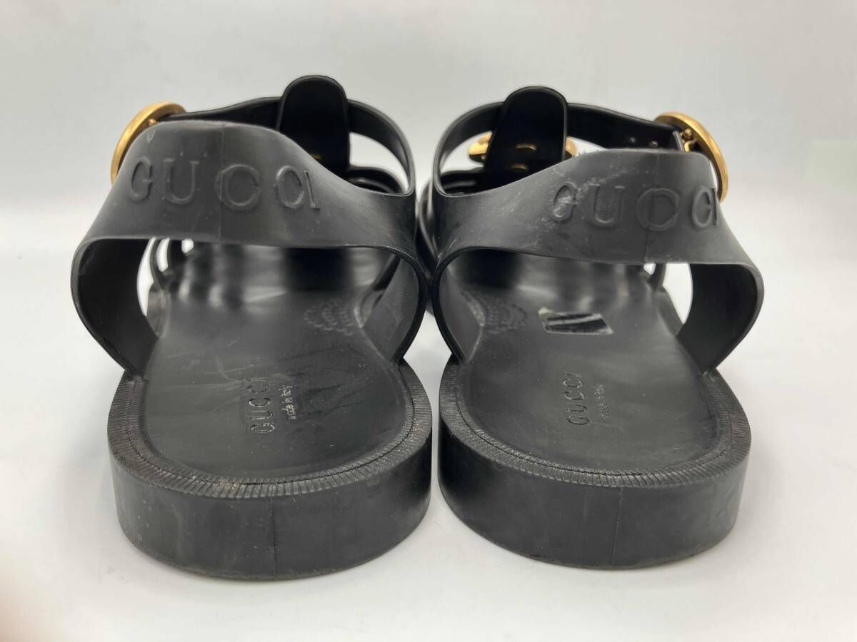 GUCCI ラバーグルカサンダル／タイガーヘッドGG金具 グッチ - メルカリ